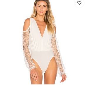 Airlie White Bodysuit from Revolve